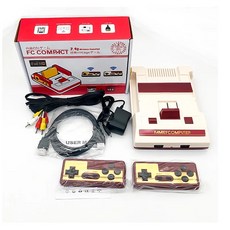 콘솔게임기 오락실게임기 가정용 무선 레드 앤 화이트 Fc8Bit Hd TV Nes 레트로 188 게임 카드 HDMI AV 출력 Dua Hb102 24g 리튬 배터리, 8.Wired handle 미국