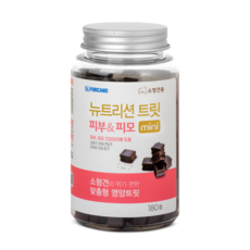포켄스 강아지 뉴트리션 트릿 미니 영양제, 180정, 피부/피모, 3개