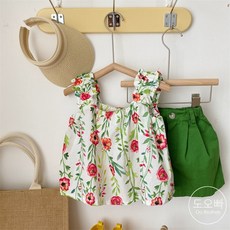 아동민소매블라우스