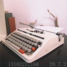 옛날 엔틱 타자기 감성 레트로 인테리어 소품 구식 기계 금속, 한개옵션0