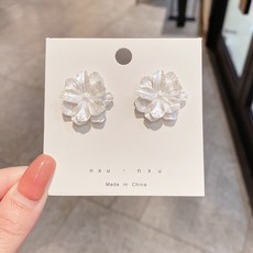 카밀라쇼룸 실버 925 은침 플라워 샤워 귀걸이