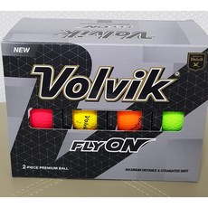 볼빅 Volvik 2피스 골프공 24개입 무광 플라이온 단품 1개