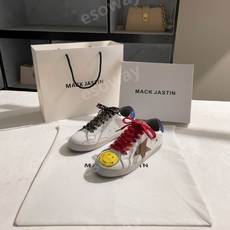 [루미디움] MACK JASTIN 정품 운동화 가죽 흰색 신발 스니커즈 캐주얼 단화