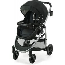 Graco Modes 유모차 유모차 | 진정한 요람 모드가있는 유모차 뒤집을 수있는 시트 한 손 겹 추가 보관함 어린이 트레이, 단일옵션