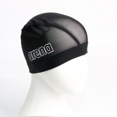 아레나 로고 메쉬 수모 성인수모 A2AC1AS11 BLK 수영모, BLK 블랙