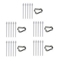 투에이비 갤럭시 탭 S펜 호환 교체용 펜촉 25pcs, 5세트, 그레이 5p