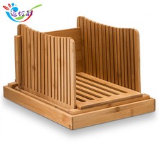 제빵기 대나무제작 국다용도 접이식 빵 슬라이스기 Bamboo Bread Slicer가정용, T01-대나무 빵 도마