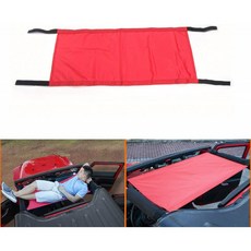 지프 커맨더 & 커맨더 무제한 YJ TJ LJ JK JKU JL JLU (Red)를위한 CheroCar 차 지붕 나머지 침대