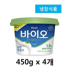 매일유업 바이오 저지방플레인 450g x 4개