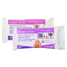 스컬피 에어 드라이 1kg (air dry) 자연건조 가벼운 클레이, 흰색