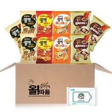 올따옴 쫄병스낵 바베큐 4입+매콤 4입+안성탕면 4입+짜파게티4입, 1세트