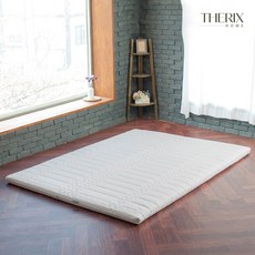 더릭스홈 볼라텍스폼 75T 3중직커버 매트리스, 화이트