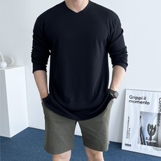 남자여름긴팔니트