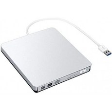 외장 CD DVD 드라이브 USB 3.0 휴대용 CD DVD +/-RW 버너 Slim DVD/CD Writer Player MacBook Air Mac OS PC 노트북용 고속, 단일옵션