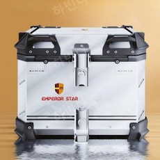 배달 포장 오토바이 소쿠리 탑박스 퀵 배송 트렁크 짐 보관, 블랙 데칼 45리터