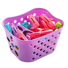 리버그린 빨래집게 30p + 바구니 퍼플, 혼합, 1개