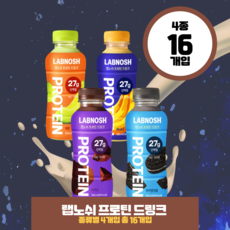 랩노쉬 프로틴 드링크 4종(카카오 4+메론 4+바나나 4+쿠앤크 4), 1개, 350ml