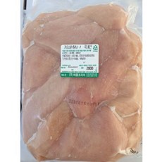 국내산 닭가슴살 업소용 냉동 2kg, 1개