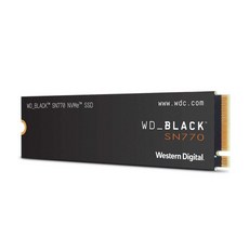 Western Digital 웨스턴 디지털 내장 SSD 2TB WD Black SN770 게임용 PCIe Gen4 M.2-2280 NVMe WDS200T3X0E-EC[국내 정규 대리점품], 1MB