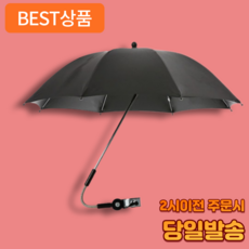 어펄스 휴대용 유모차 양우산 탈부착가능, 블랙, 1개
