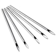 구멍 일회용 피어싱 소독 귀 뚫기 초스피드 바늘 침, 1.6mm 14G 살균표준형, 1개