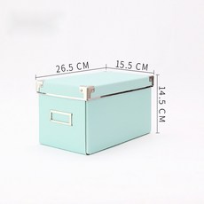 HYR 종이 수납함 공간박스 수납장 종이공간박스, 레이크 블루 R3, 1개