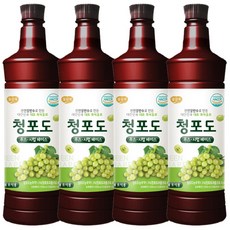 광야식품 청포도 베이스 970ml, 4개