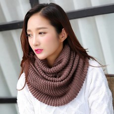 현모양처 프롬즈 니트 넥워머 커피 여성용 보온목토시
