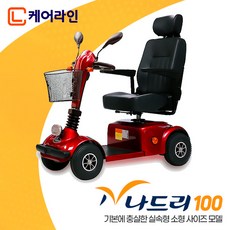 [케어라인] 나드리 100 의료용스쿠터 / 기본에 충실한 실속형 소형 사이즈 모델 / 장애인보장구