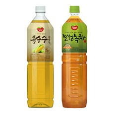 동원 옥수수수염차 + 녹차 1.5L 각 6입 총 12입, 1세트