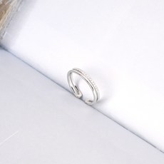 아이엘 심플 큐빅 두줄 반지[실버925] 반지