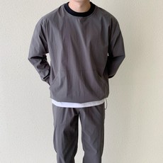 모모코 배색 나일론 맨투맨 (2color)