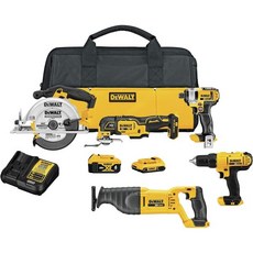 듀ALT 20V MAX 전동 공구 콤보 키트 5개 무선 세트 배터리 및 충전기 포함 DCK551D1M1, 5-Tool Kit