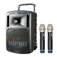 MIPRO MA-808M 무선 핸드마이크2개 행사 충전식 앰프