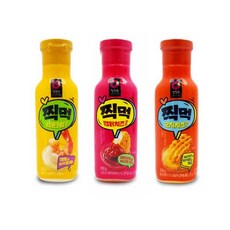 청정원 찍먹 레몬크림 맵닭치즈 오지치즈 3종세트 감자튀김 치킨너겟 소스