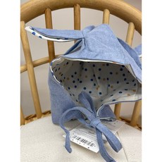 스토리베이비 청청토끼귀모자 50cm 신생아 유아용 아동용 선물 여아 남아 어린이집 등원룩