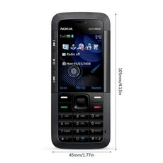 뜨거운 휴대 전화 노키아 5310Xm C2 Gsm/Wcdma 3.15Mp 카메라 3G 키보드 울트라 얇은, 05 EU Black