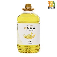 대두유 18L 콩기름100% 식용유 업소용 대용량, 4.5L, 1개
