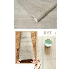템바보드 셀프인테리어 방수 자가 접착 벽지 나뭇결 패턴 비닐 벽 스티커 가정용 가구 리노베이션 필름, 66) White Oak - 60cmx200cm