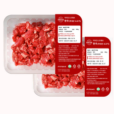 닥터안스프레쉬 1+등급 냉장 한우 설도, 설도 국거리용 500g+500g, 500g, 1개