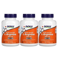 Now Foods L-Arginine 1000mg 120 Tablets (Pack of 3), 120개입, 3개
