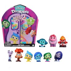 디즈니 Doorables Inside Out 2 컬렉션 피크 독점 3.8cm1.5인치 수집용 피규어 9개 만 5세 이상 아동용 장난감 Just Play 102480