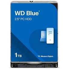 Western Digital 8TB WD 블루 PC 내장 하드 드라이브 HDD - 5640RPM SATA 6Gb/s 256MB 캐시 3.5인치 - WD80EAAZ, 1TB