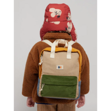 [BOBO CHOSES] 보보쇼즈 23FW 키즈백팩 Corduroy Color Block schoolbag 223AI005