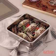 쉬젤 러반 스테인레스 스퀘어 밧드 304 대 24 cm 3P 세트 (와이어랙 뚜껑포함), 단품