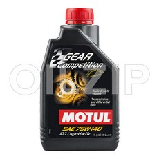 MOTUL (모튤)기어 컴페티션 75W140(1L) 100% 합성 기어오일 디퍼렌셜 데후 TC 트랜스퍼케이스 수동미션 GL5, 1개