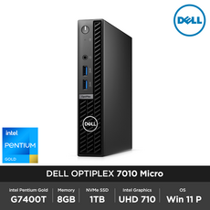 DELL 옵티플렉스 7010 Micro G7400T 8GB 1TB Win 11P 초소형 마이크로 데스크탑