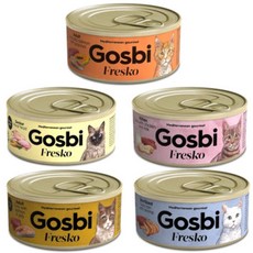 고스비 프레스코 캣 캔 70g 5종 모음, 참치&새우