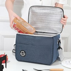 큰귀멍멍 보온보냉 도시락 가방 대용량 아이스가방 쿨러백 캠핑가방, 네이비, 1개