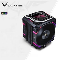 VK VALKYRIE 공랭쿨러 R125/DL125/SL125/6동파이프7동파이프 RGB CPU쿨러스크린, R125-LOKI블랙, 1개